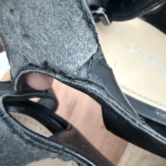 Gianni Bini Shoes Womens Size 9.5 Black Ankle Strap Stiletto Pumps Pointed Toe‎ - Picture 14 of 15